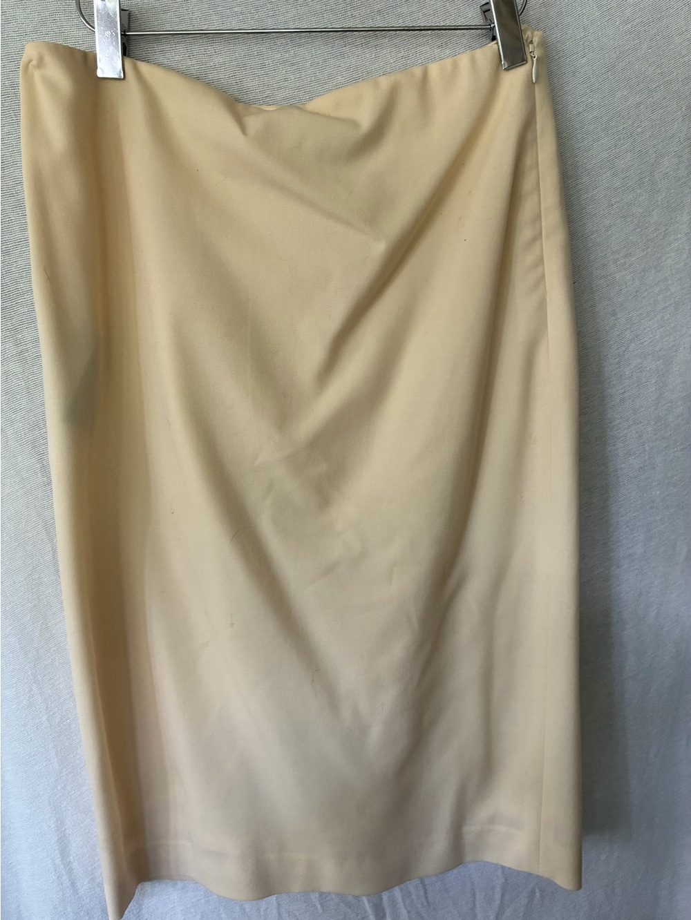 Ralph Lauren Black Label Ivory Wool Pencil Skirt Women's Size 6 Lined